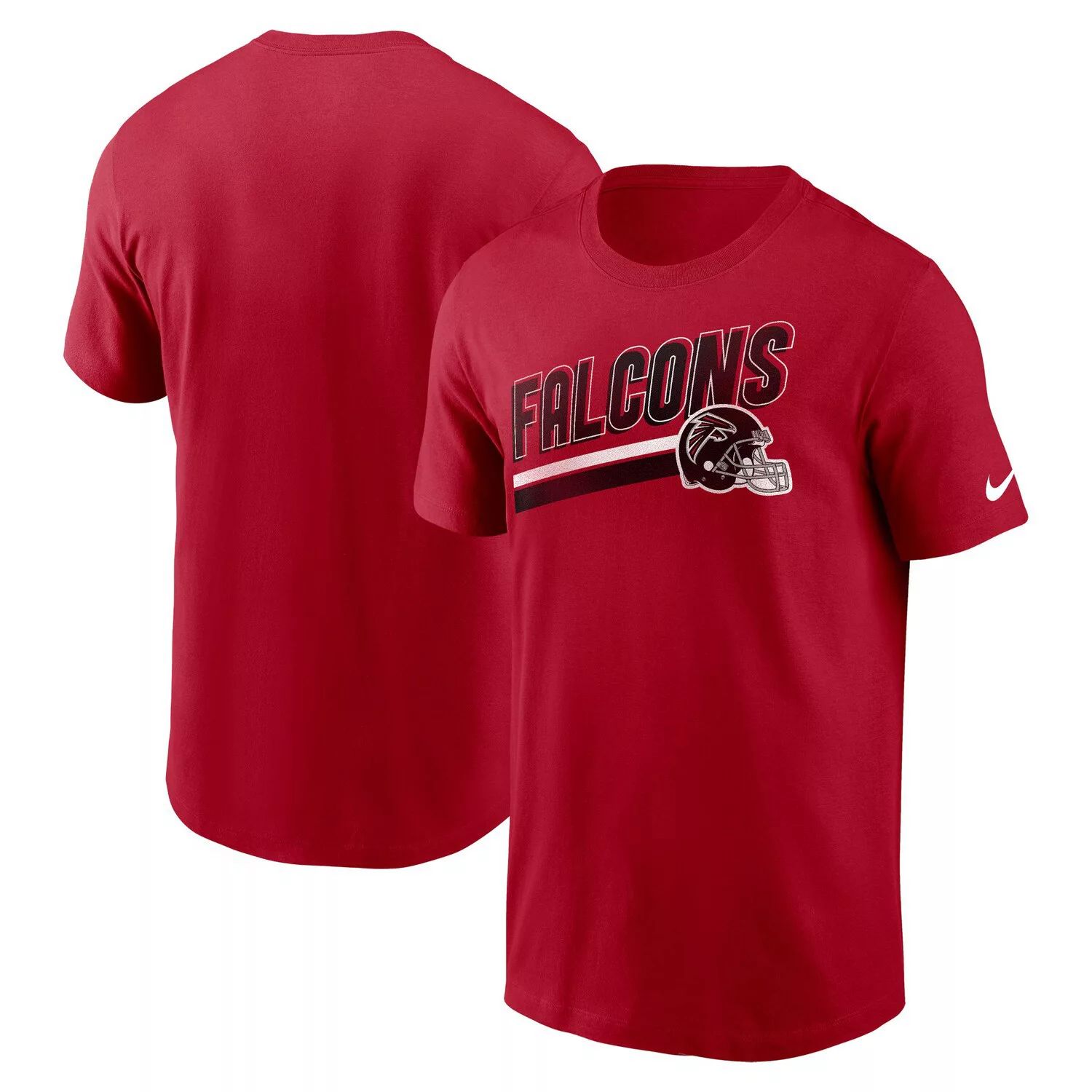 Мужская красная футболка Atlanta Falcons Essential Blitz Lockup Nike