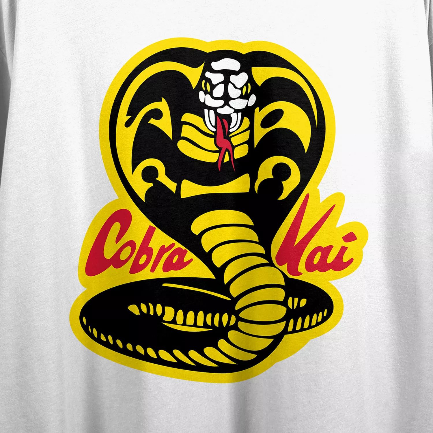 Детская футболка с рисунком Cobra Kai Cobra Licensed Character, черный