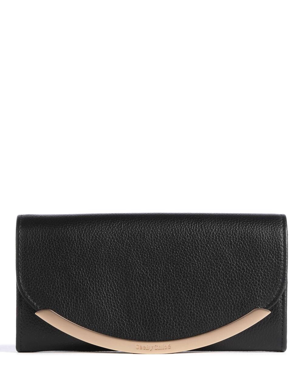 

кошелек Lizzie из зерненой козьей кожи See By Chloé, черный