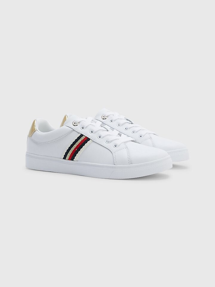 

Кроссовки в полоску с перепонками Tommy Hilfiger