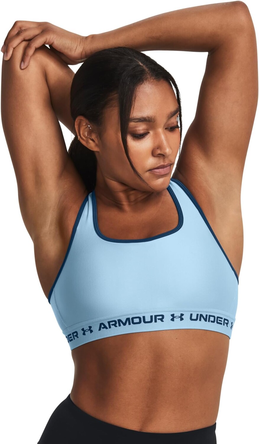 

Бюстгальтер средней длины с перекрестной спинкой Under Armour, цвет Blizzard/Varsity Blue