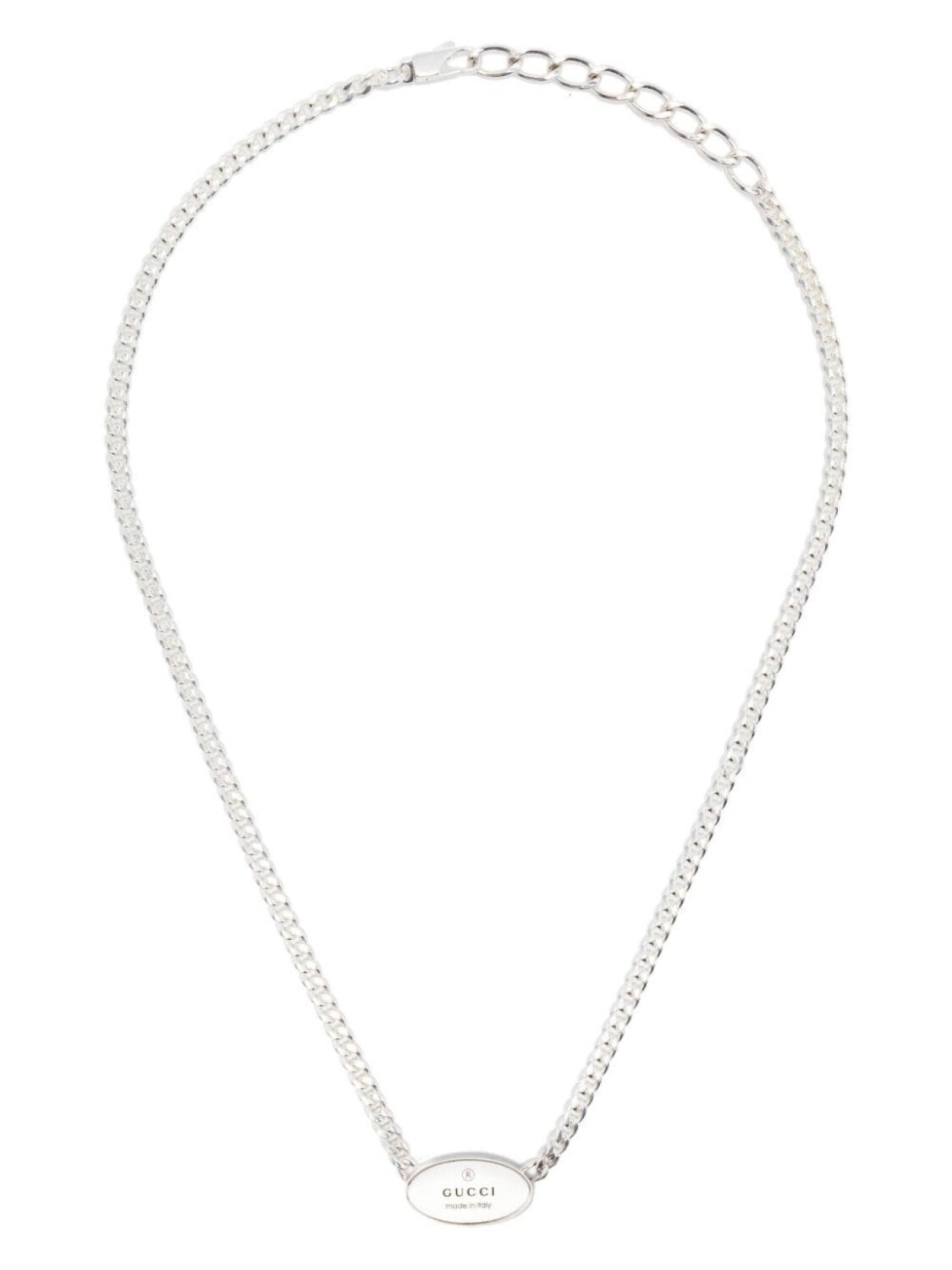 

Серебряная цепочка на шею Trademark Gucci, серебряный