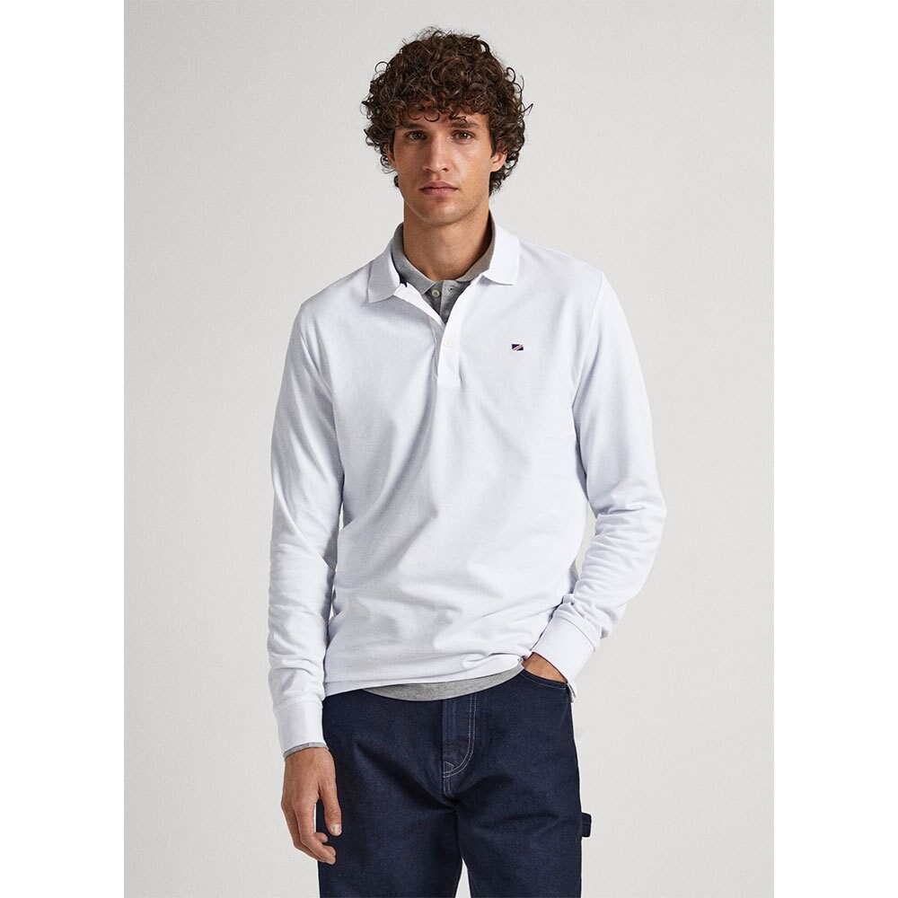 

Поло с длинным рукавом Pepe Jeans Jimmy Ls, белый