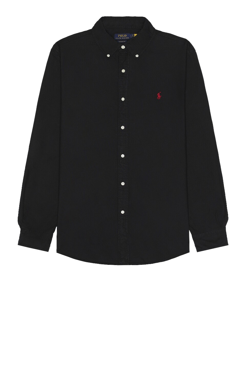 

Рубашка Polo Ralph Lauren Garment Dyed Oxford, черный