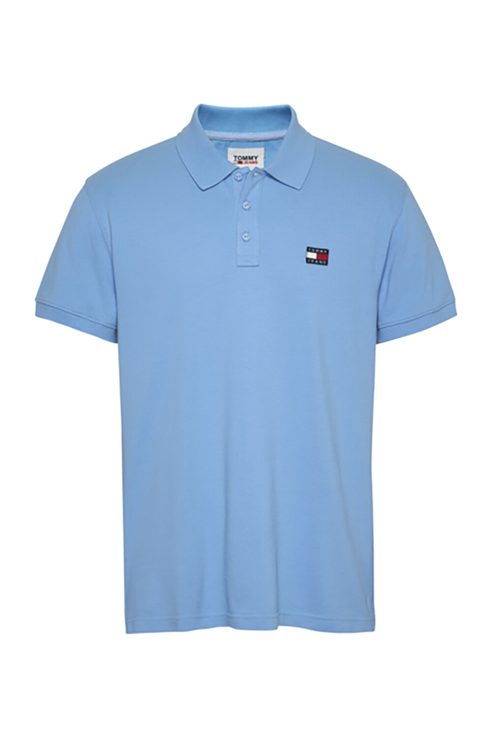 

Простая синяя мужская футболка-поло Dm0dm16224cy7_tjm Clsc Xs Badge Pol Tommy Jeans, синий