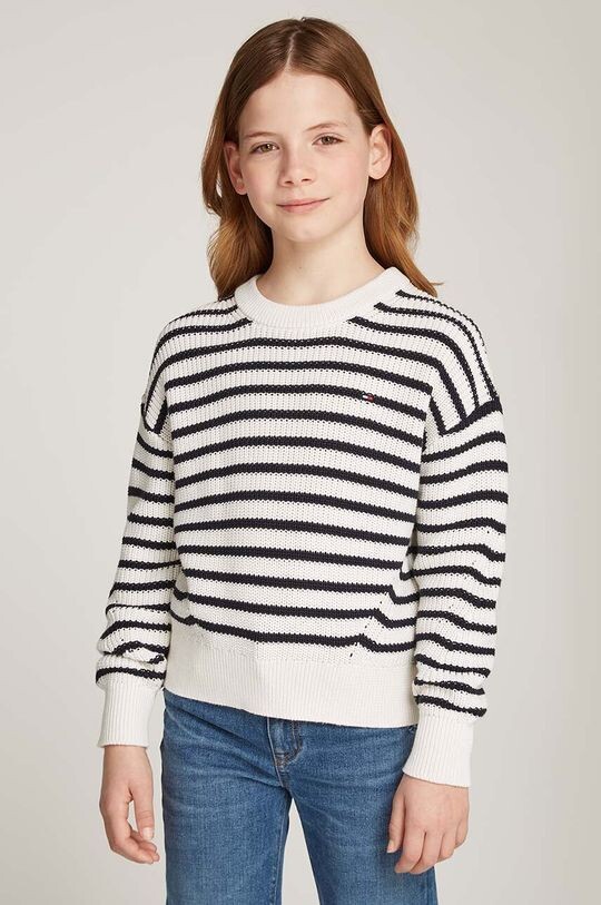 

Детский хлопковый свитер Tommy Hilfiger, бежевый