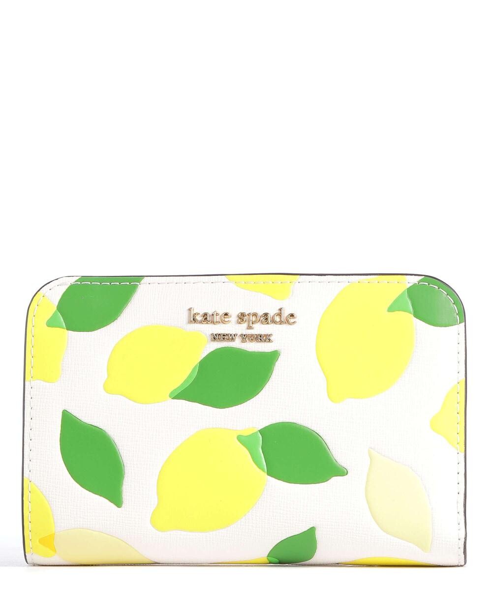 

Кошелек Morgan Lemon Toss из сафьяновой кожи Kate Spade New York, белый