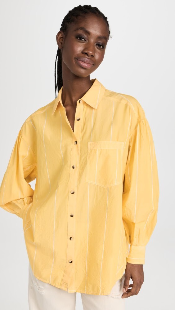 

Топ Free People Happy Hour Stripe, желтый