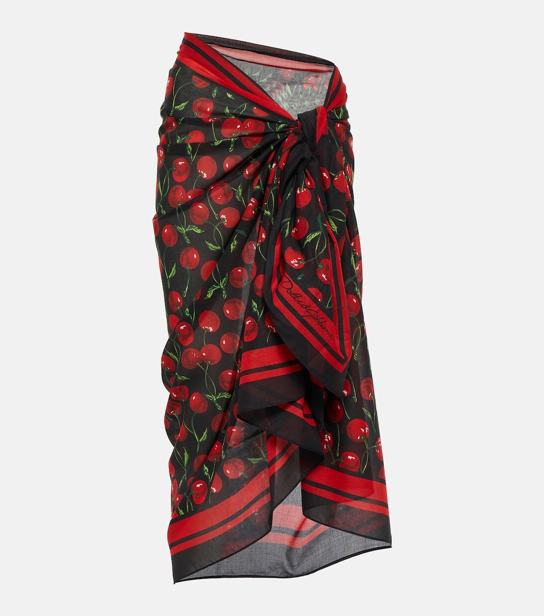 

Пляжное платье из вишневого хлопка Dolce&Gabbana, розовый