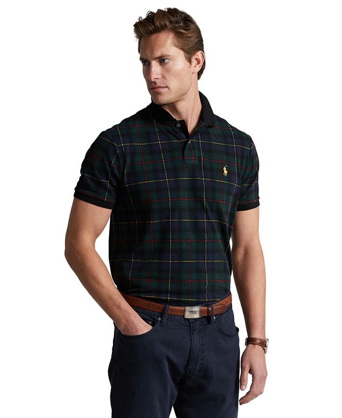 

Мужская рубашка-поло в клетку тартан Polo Ralph Lauren, мультиколор