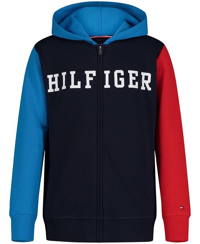 

Толстовка на молнии спереди Little Boys Quadrant Tommy Hilfiger, синий