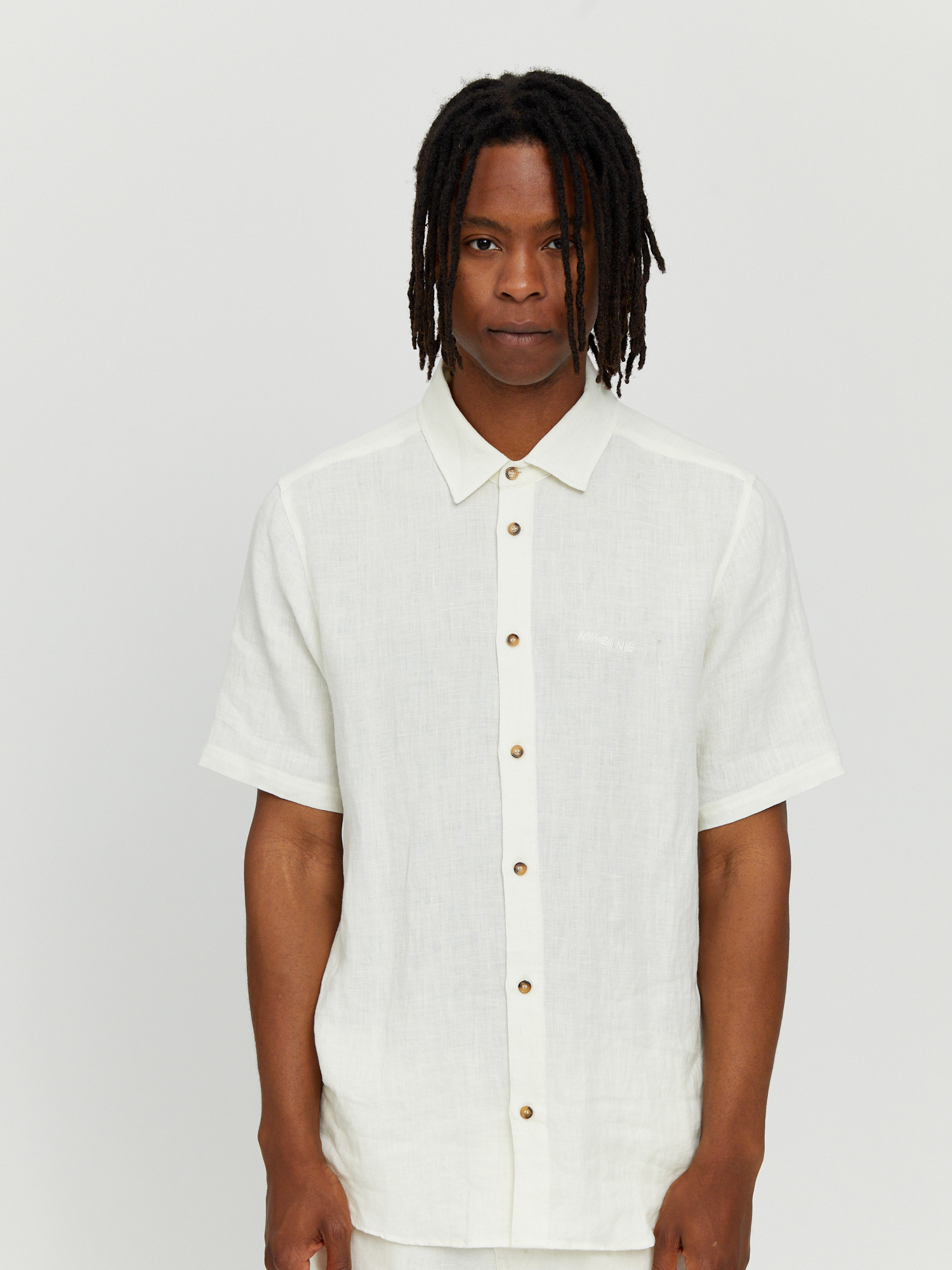 Рубашка MAZINE Leland Linen Shirt, белый
