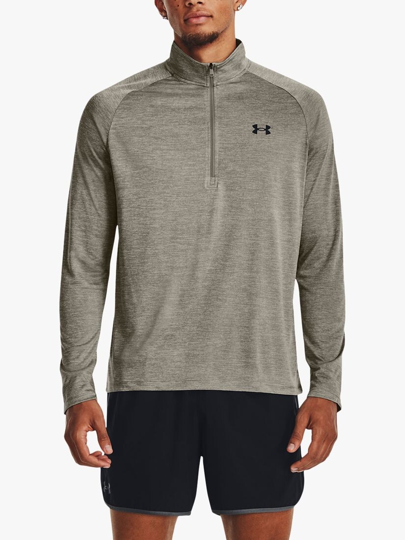 

Спортивная футболка с длинным рукавом и молнией 1/2 Under Armour Tech 2.0, зеленая