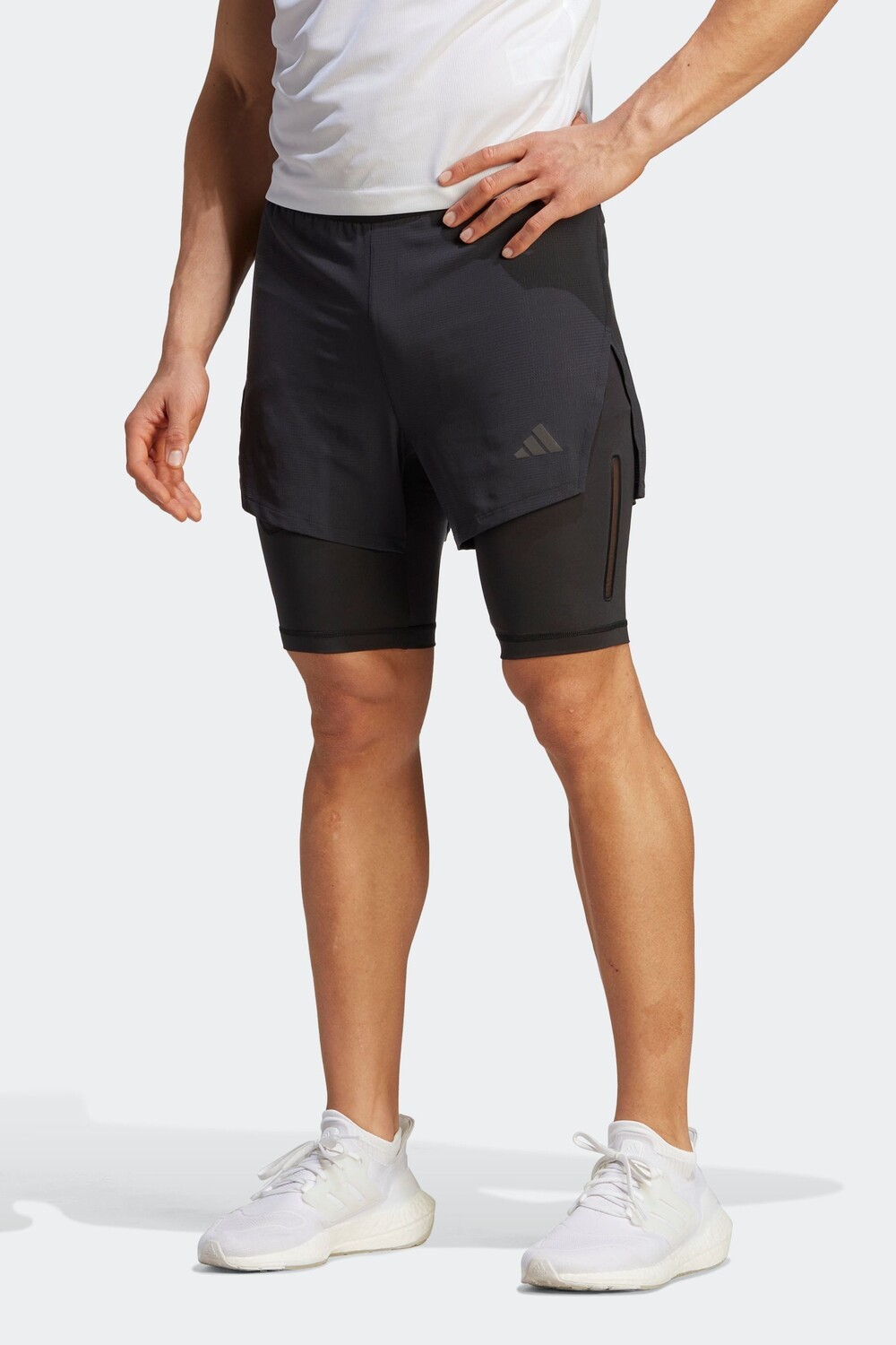 

HEAT Performance RDY HIIT Увеличенные тренировочные шорты 2-в-1 adidas, черный