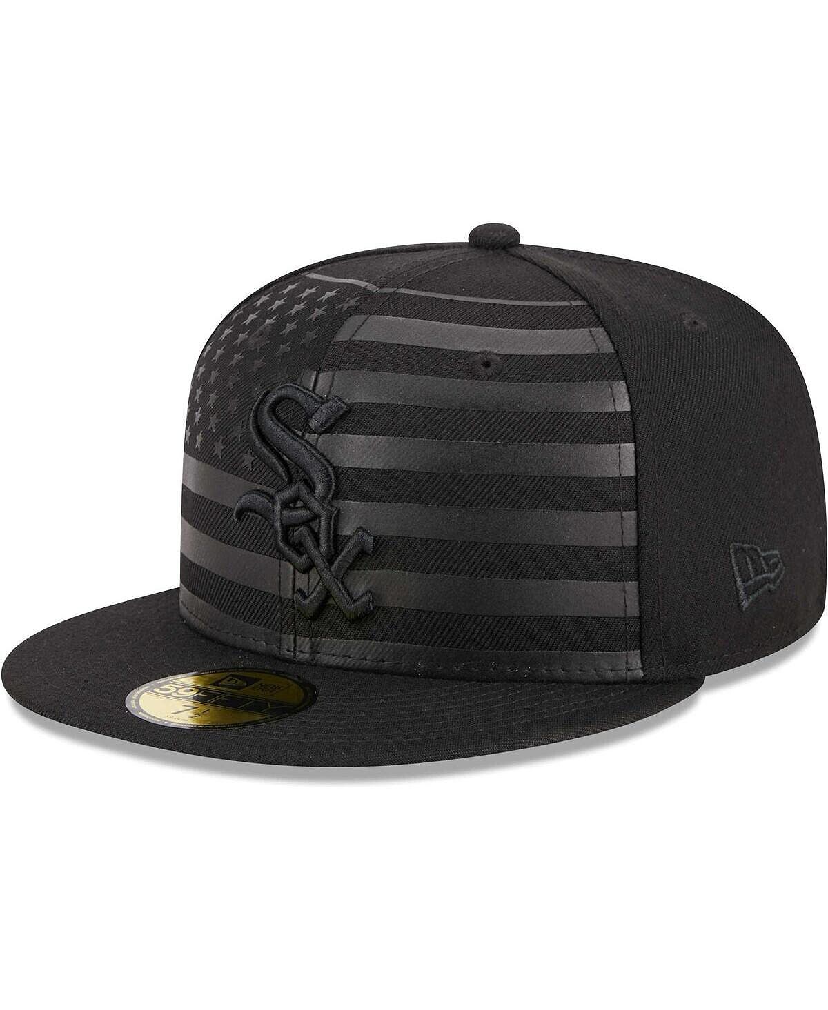 

Мужская черная приталенная шляпа Chicago White Sox в тон с флагом 59FIFTY New Era