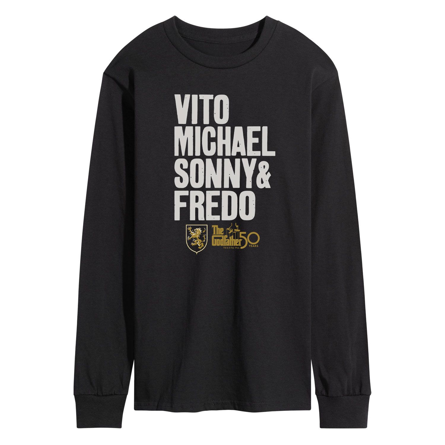Мужская футболка с длинными рукавами The Godfather Vito Michael Sonny Fred Licensed Character