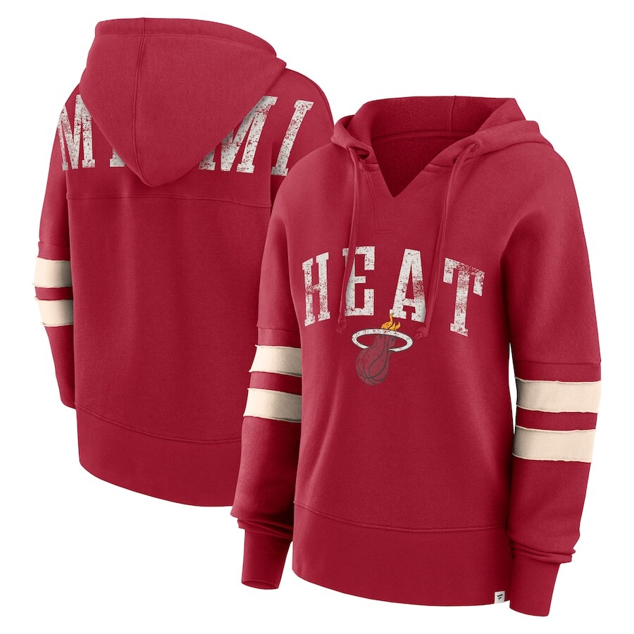 

Пуловер с капюшоном Fanatics Branded Miami Heat, красный