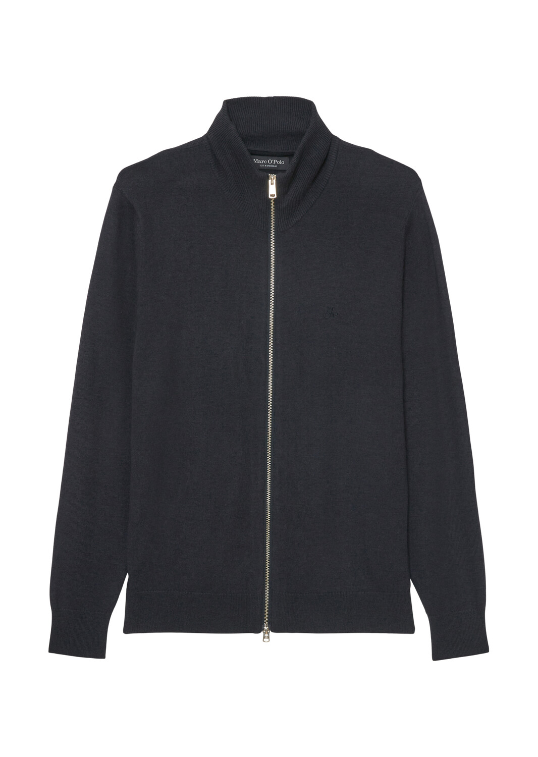 

Пуловер Marc O'Polo ZIP STEHKRAGEN CARDIGAN AUS SOFTEM BAUMWOLLE SCHURWOLLE MIX, темно синий