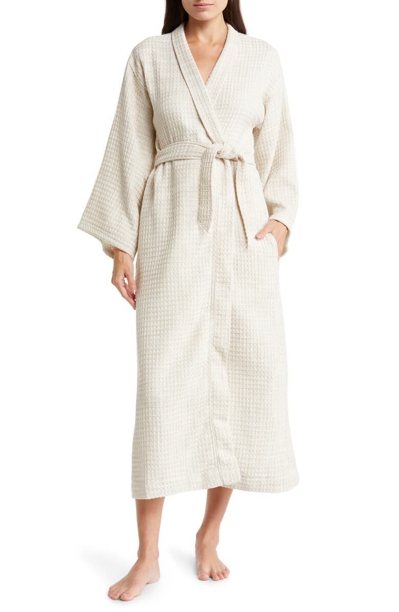 

Длинный хлопковый вафельный халат NORDSTROM