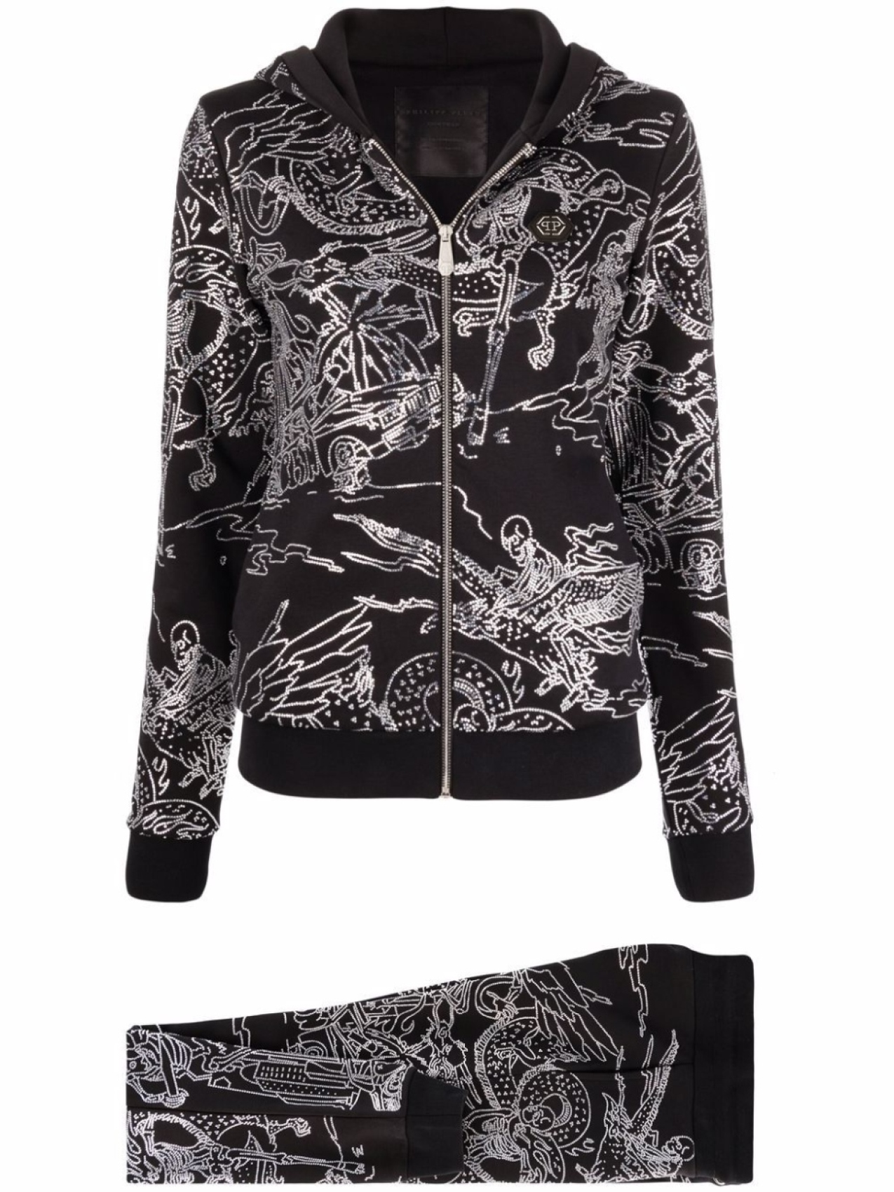 

Philipp Plein спортивный костюм Stones Skeleton, черный