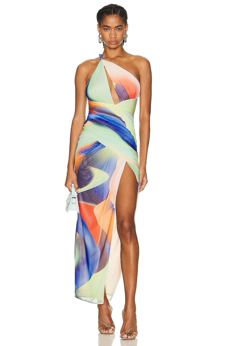 

Платье миди Nicholas Drue Draped Asymmetrical, цвет Linea Print