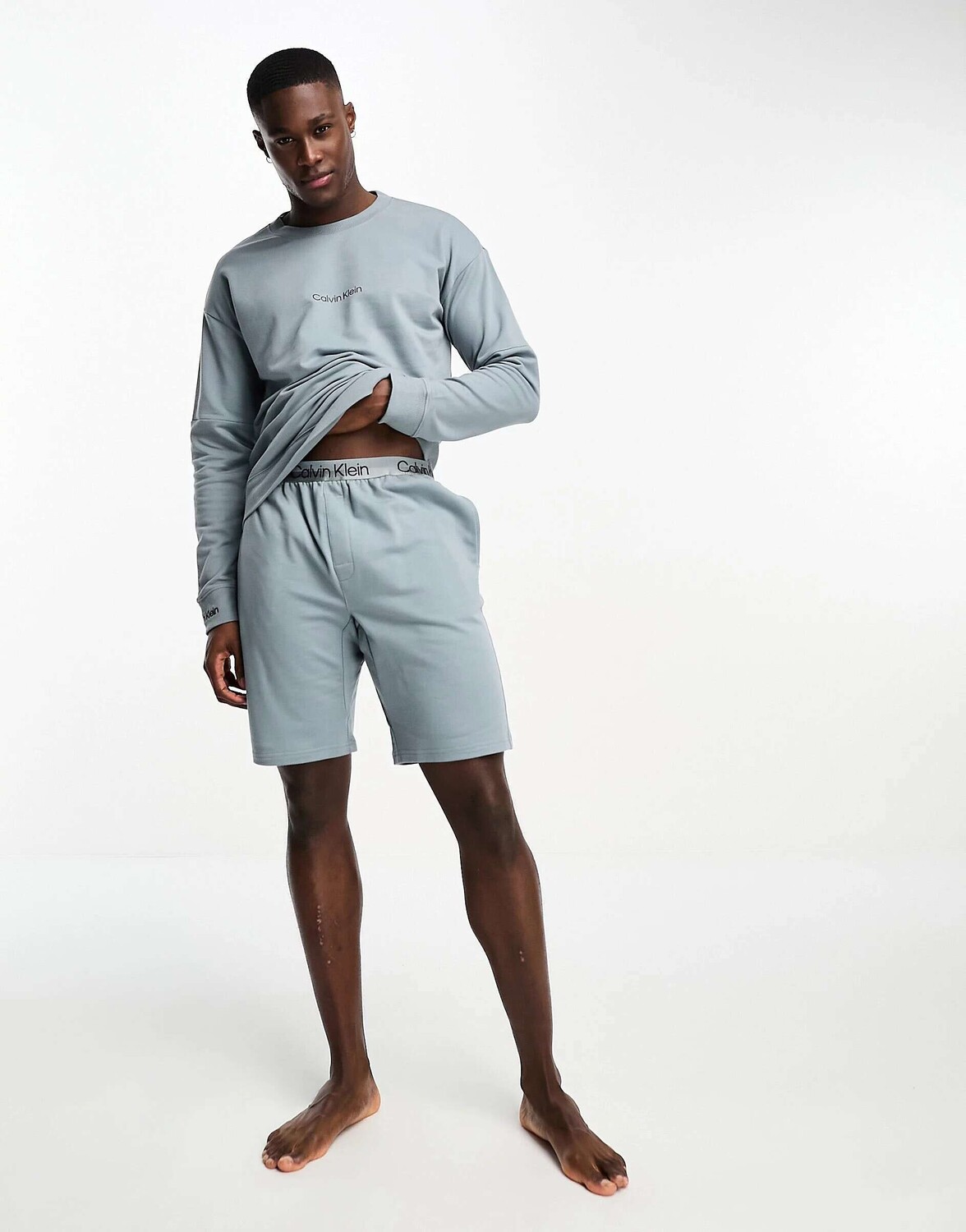 

Синий свитшот для сна Calvin Klein