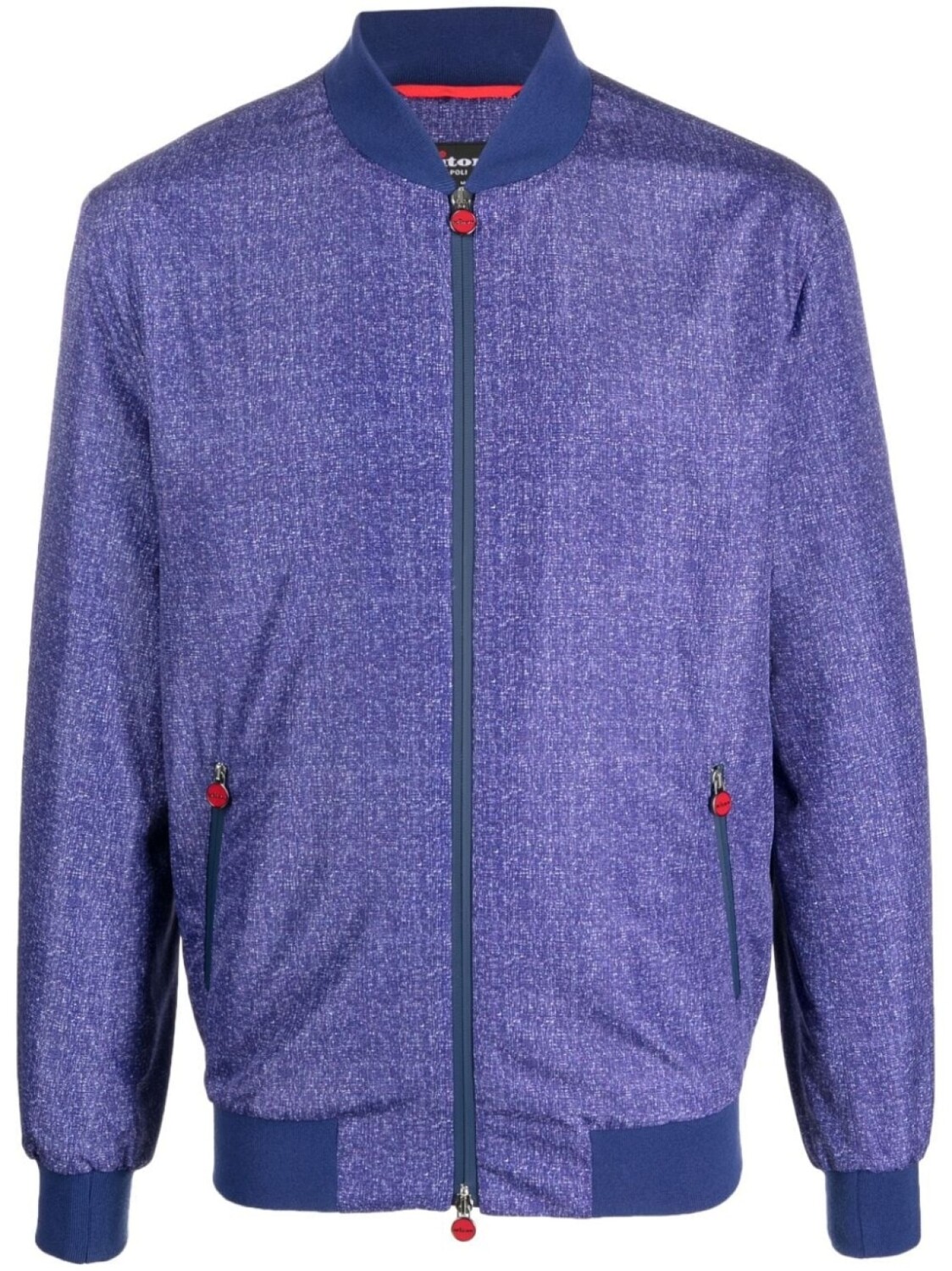 

Kiton бомбер с логотипом, фиолетовый
