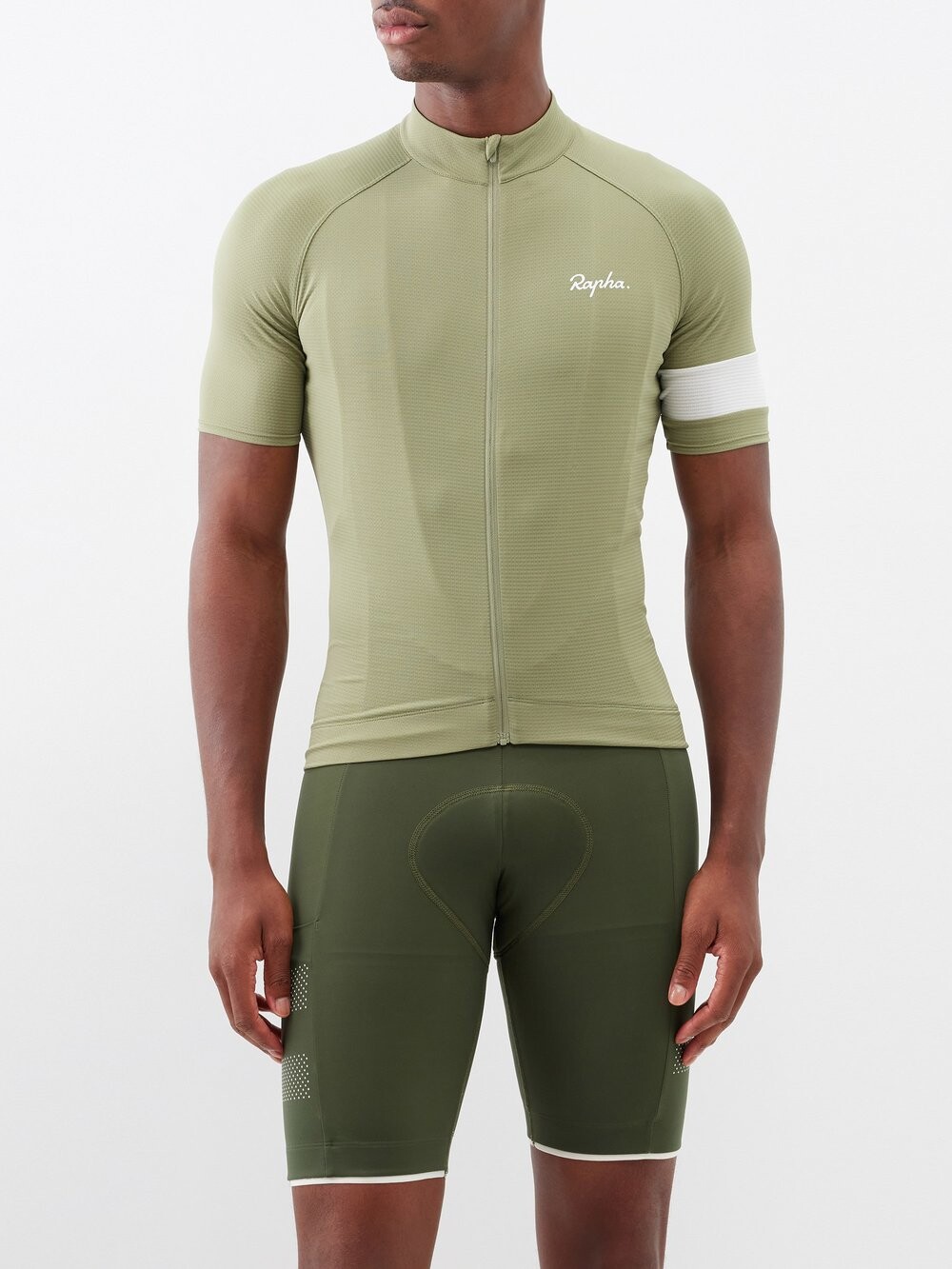 

Велосипедный трикотаж core на молнии Rapha, зеленый