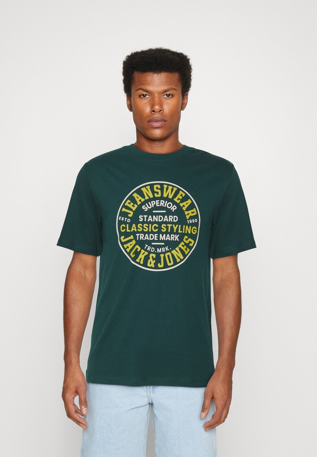 

Футболка с принтом Jack & Jones, розовый