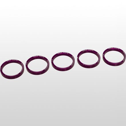 Прецизионная прокладка для гарнитуры — упаковка из 5 шт. Wolf Tooth Components, фиолетовый