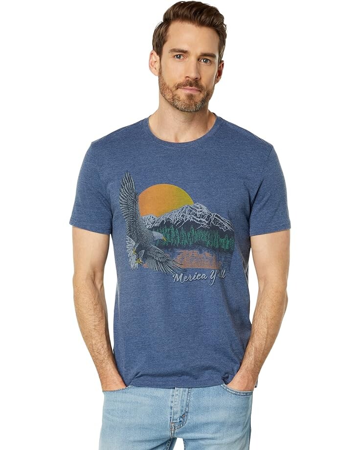 

Футболка Lucky Brand American Eagle, синий