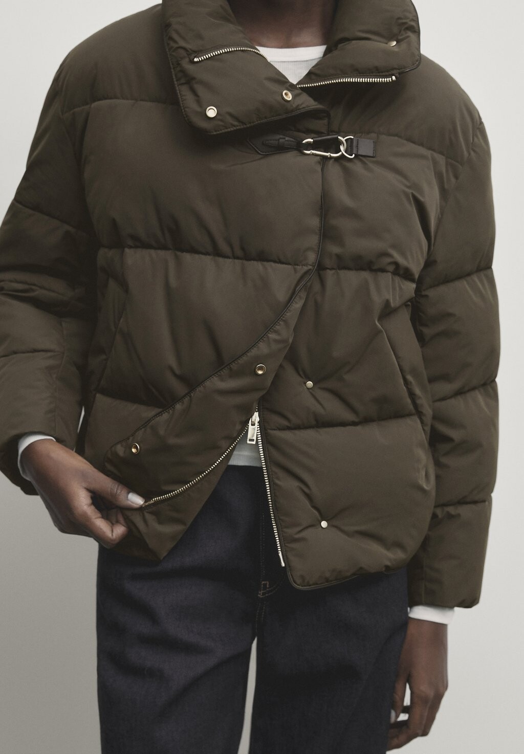 

Зимняя куртка Massimo Dutti, хаки