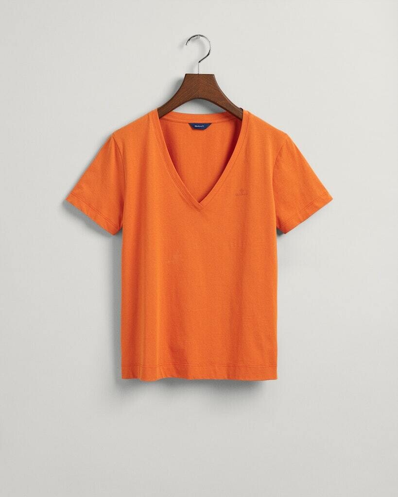 

Футболка Gant, цвет pumpkin orange