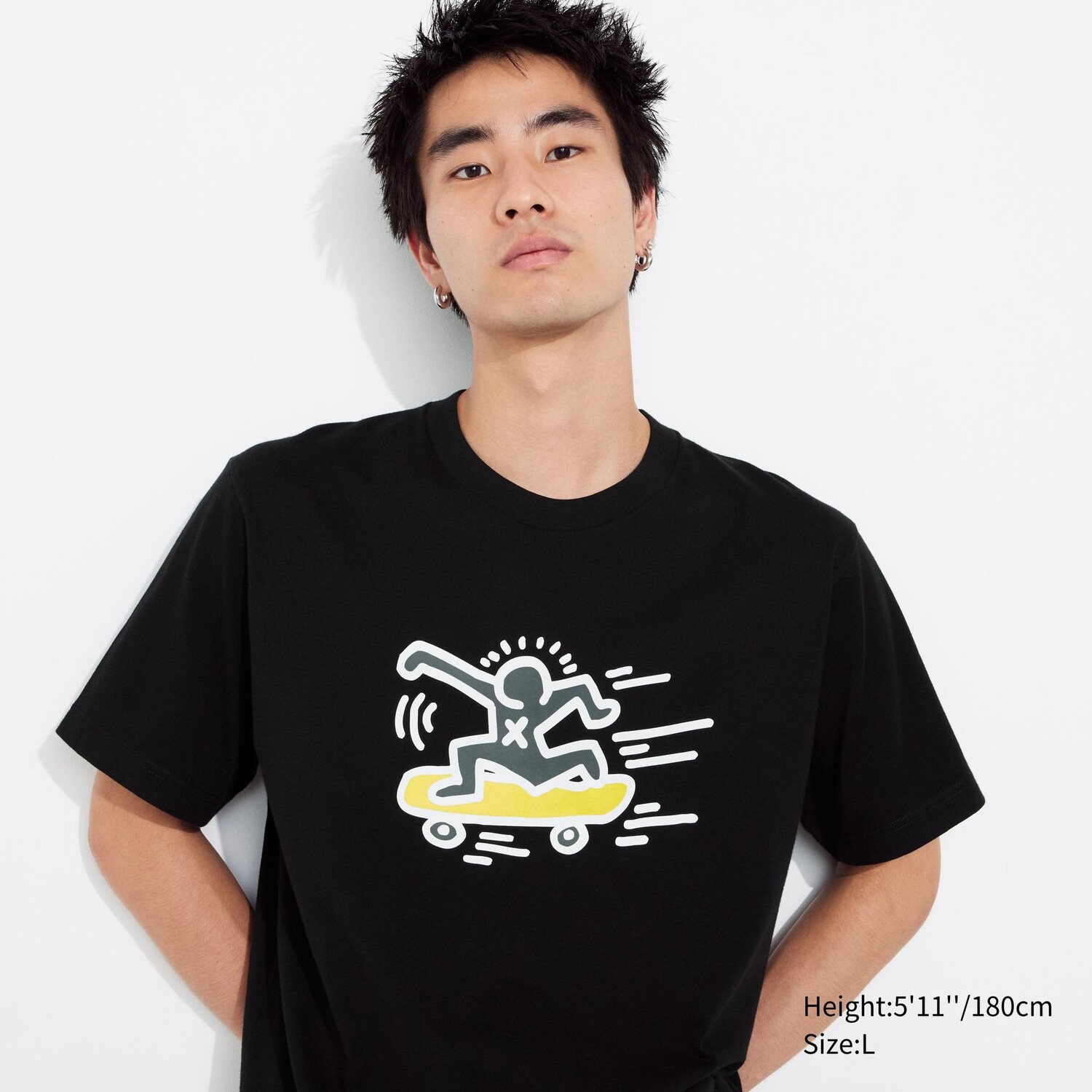 

Футболка Uniqlo Ny Pop Art Archive UT с коротким рукавом и принтом, черный