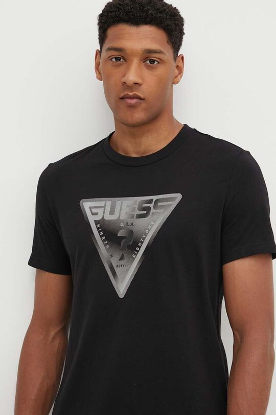 

Футболка FURIO из хлопка Guess, черный