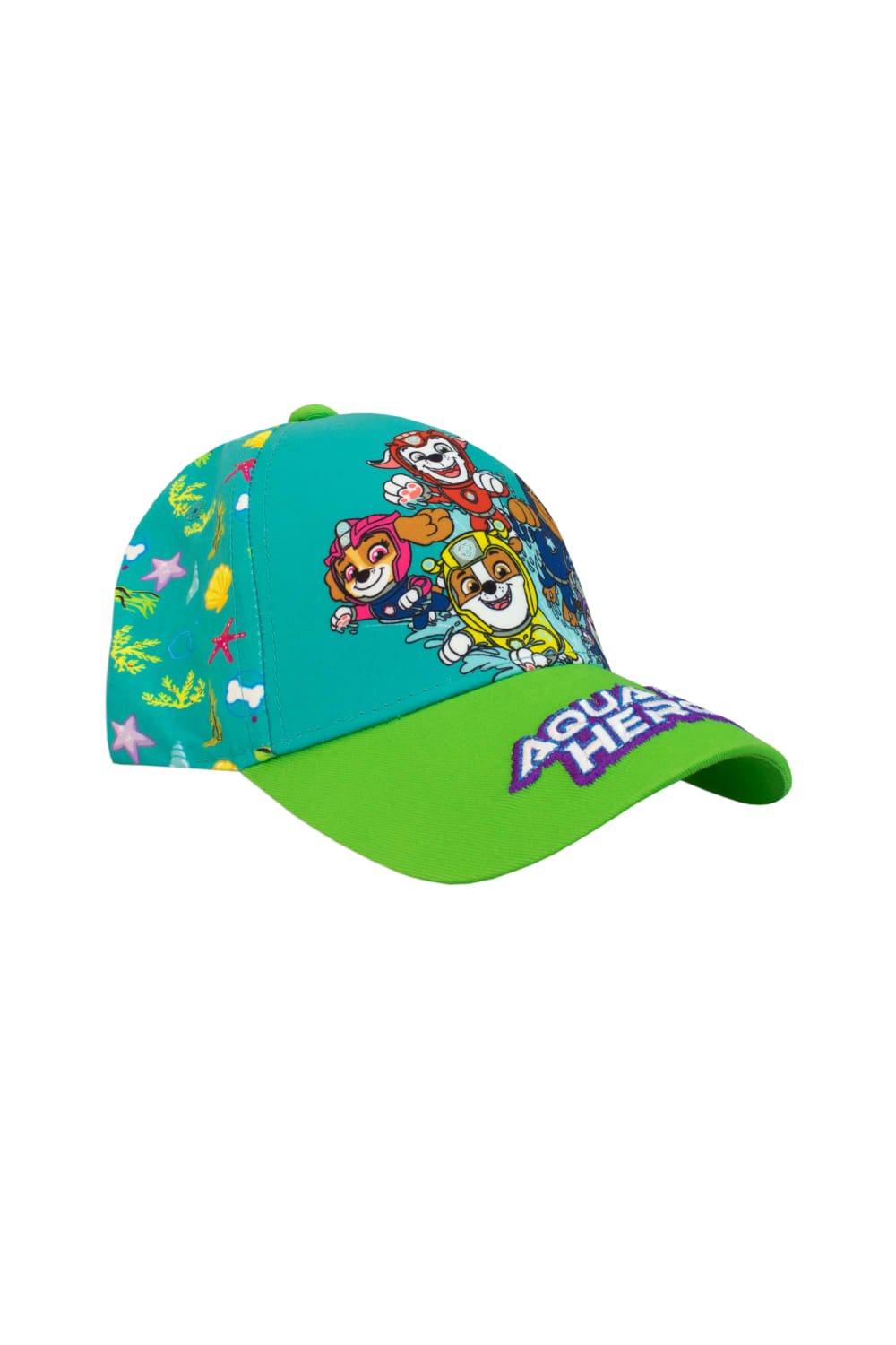 шапка modniki для мальчиков и девочек р56 темно синяя Бейсбольная кепка Aqua Pups Paw Patrol, мультиколор