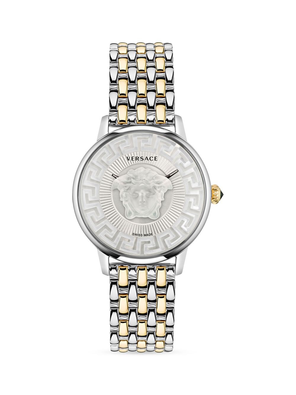 

Двухцветные часы Medusa Alchemy из нержавеющей стали Versace