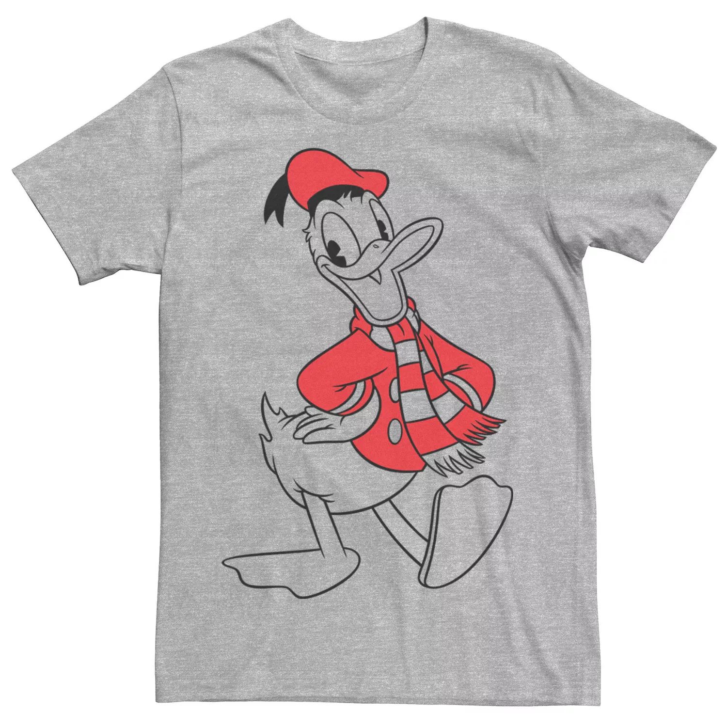 Мужская футболка с рождественским контуром Disney Donald Duck Licensed Character
