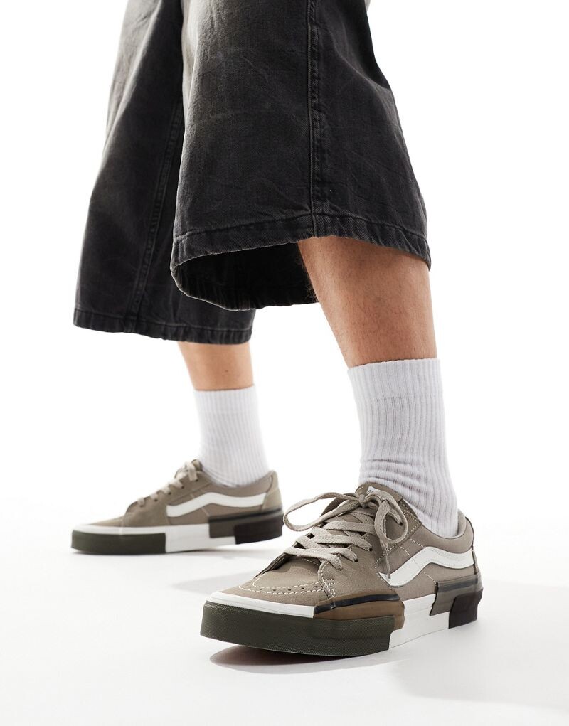 

Серые кроссовки Vans SK8-Low с перестановкой