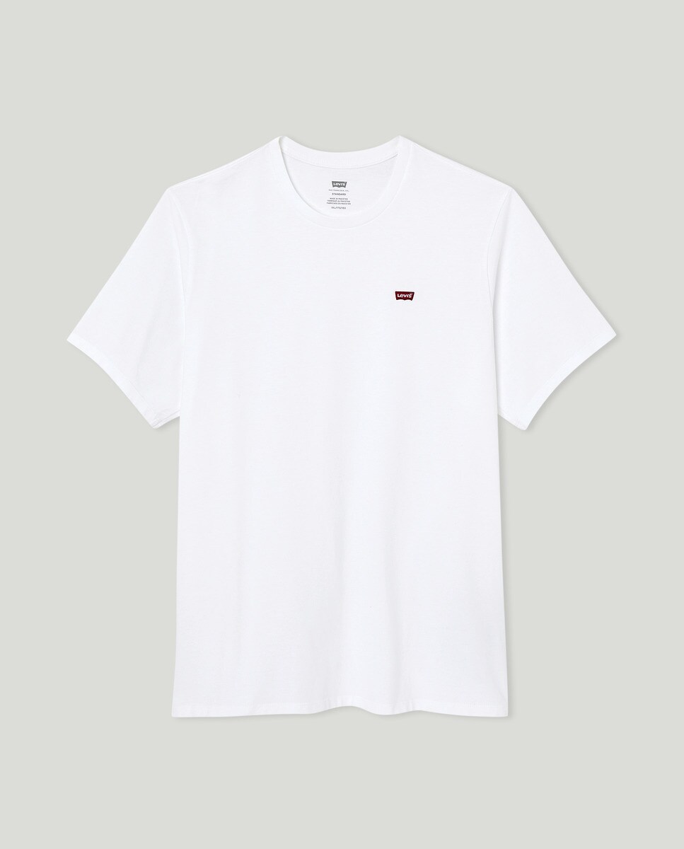 Белая мужская футболка с короткими рукавами, большие размеры Levi's, белый