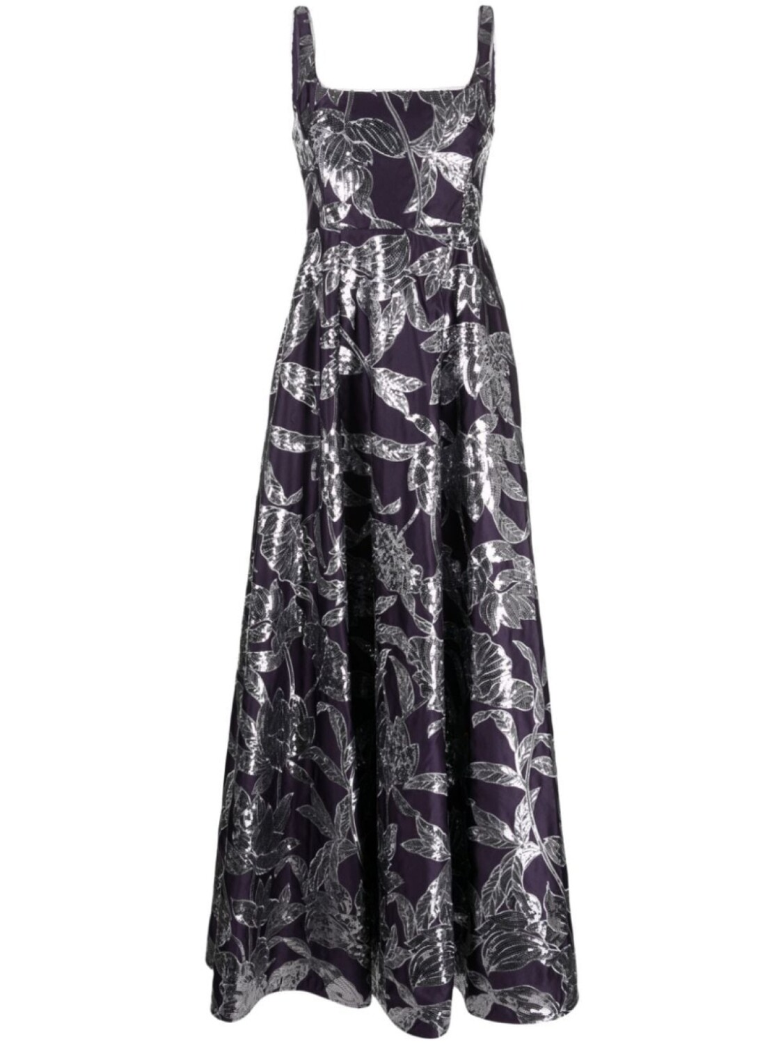 

Marchesa Notte платье Lotus с пайетками, фиолетовый