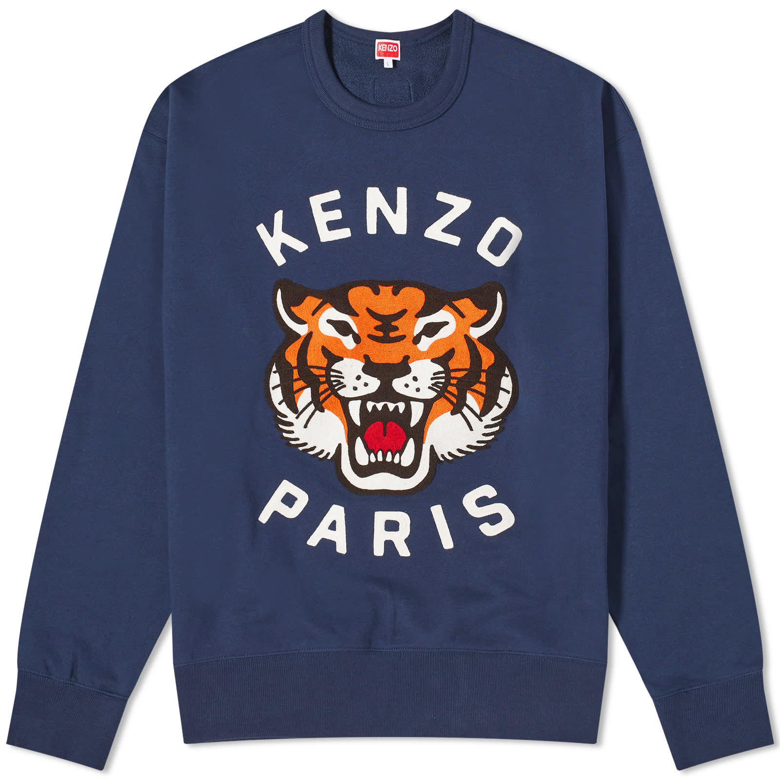 Свитшот Kenzo Lucky Tiger, темно-синий худи kenzo lucky tiger popover темно синий