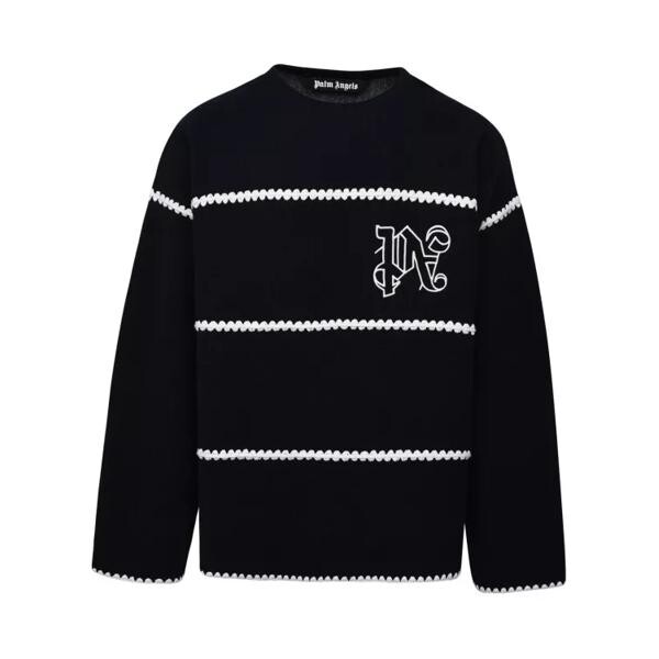 

Свитер wool blend sweater Palm Angels, черный