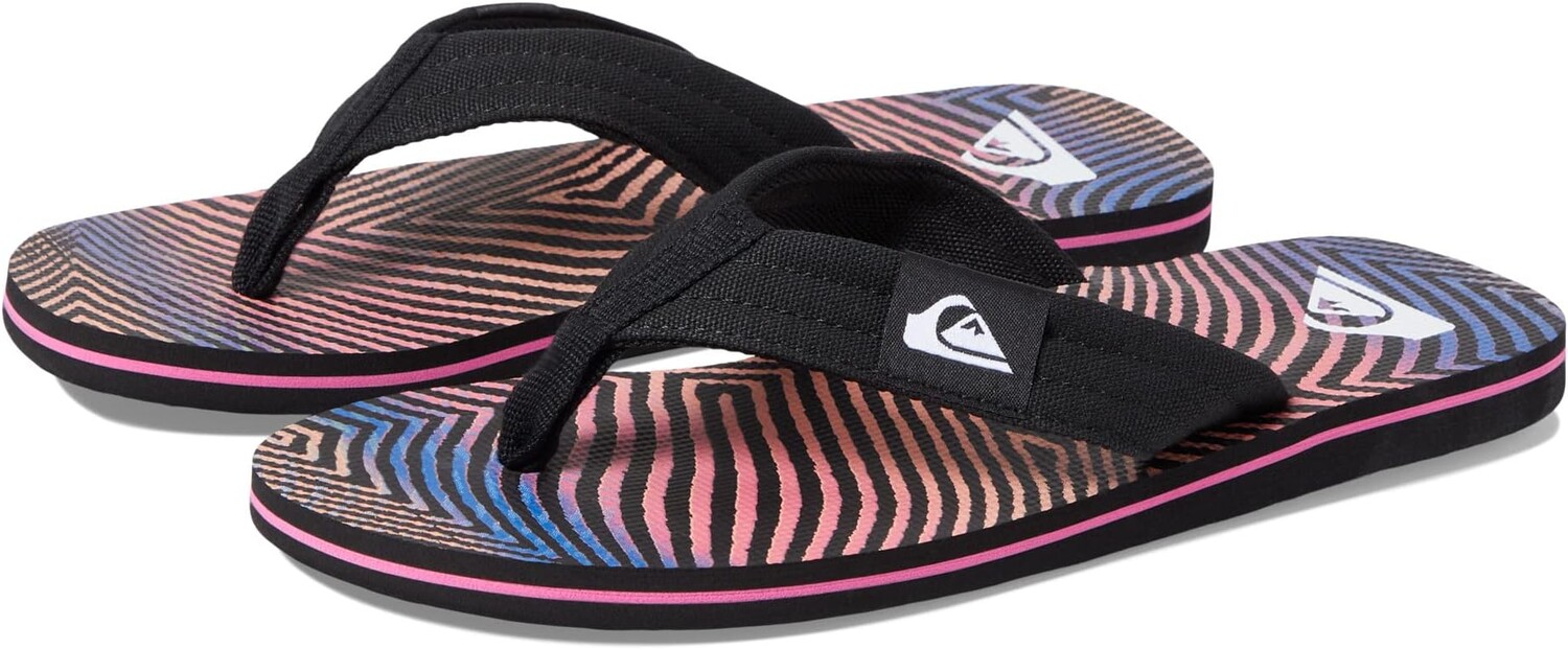 

Шлепанцы Molokai Layback II Quiksilver, цвет Black/Orange/Grey