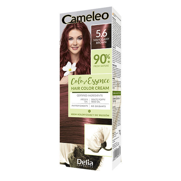 цена Краска для волос крем-краска 5.6 красно-коричневый Delia Cameleo Color Essence, 75 гр