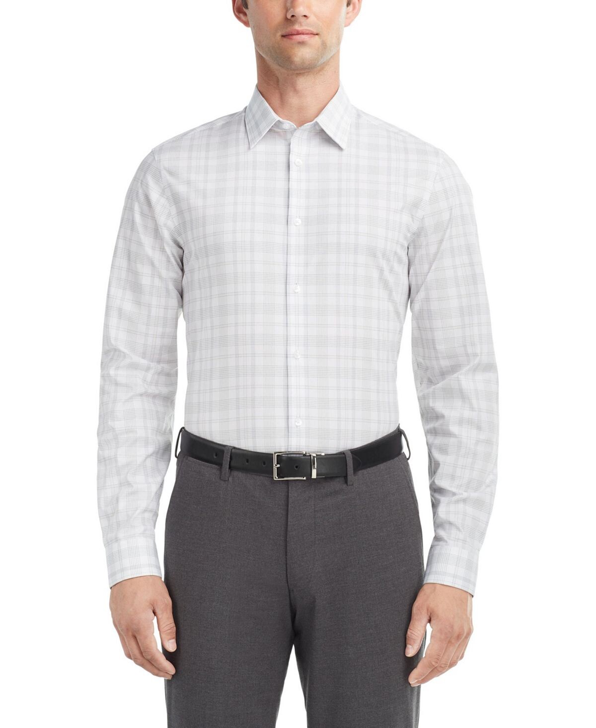 

Мужская классическая рубашка Steel+ Slim Fit стрейч без морщин Calvin Klein
