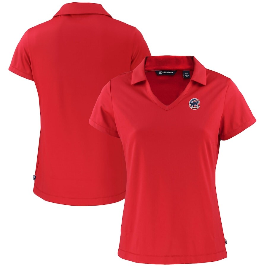 

Поло с коротким рукавом Cutter & Buck Chicago Cubs, красный