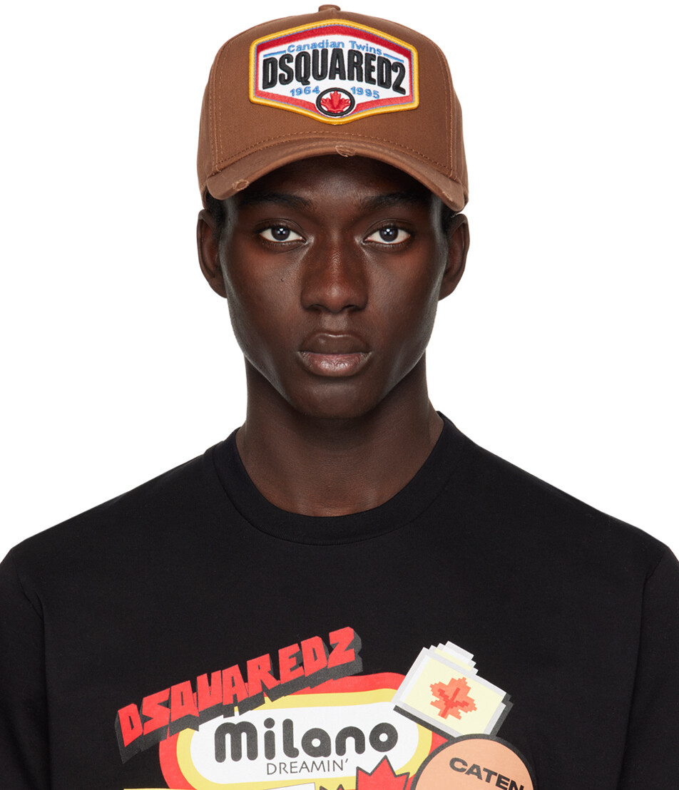 

Коричневая бейсболка Dsquared2