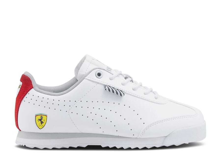 

Кроссовки Puma Scuderia Ferrari X Roma Jr 'White Rosso Corsa', белый