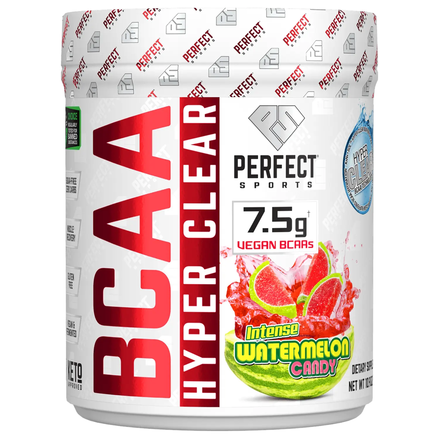 

BCAA Hyper Clear, арбузные конфеты с насыщенным вкусом, 310 г (10,9 унции), Perfect Sports